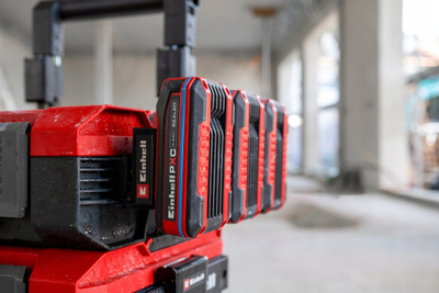 Mbajtësi i baterive Einhell E-Case për 3 bateri Power X-Change, i zi
