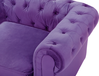 Fotelje Chesterfield Velvet, kadife, stil klasik, vjollcë
