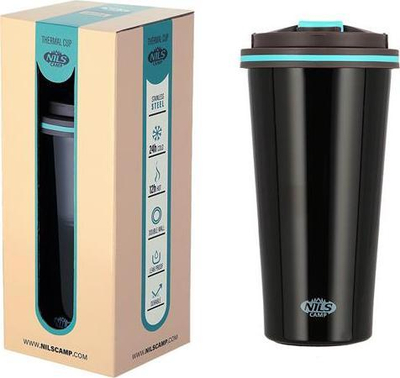 Gotë termike NILS Camp NCB18, 500 ml, çelik inox, gri