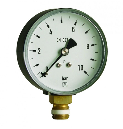 Manometër presioni Afriso RF 80 RAD, 0 10 bar, 80mm, lidhje anësore 1/2"