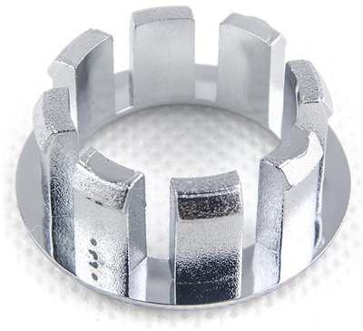 Unazë dekorative për lavaman AKC 508, 22mm, plastikë, krom