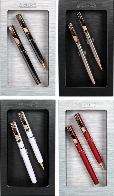 Set stilolapsash Cresco CLASSIC, stilolaps me bojë dhe ballpen, në kuti dhurate