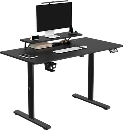 Tavolinë gaming Ultradesk Highlander, rregullim elektrik i lartësisë, 120 cm, e zezë