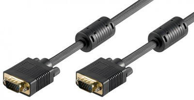 Kabllo VGA Wentronic 68140, HD 15M në HD 15M, 20 m, e zezë