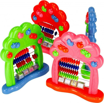 Abakus plastik Mega Creative 502466, me bazë, shumëngjyrësh