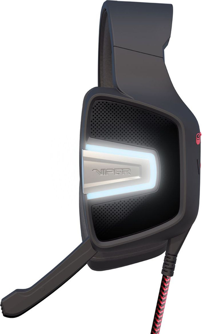 Kufje gaming Patriot Viper V370, 7.1 virtual surround, me kabllo, të zeza