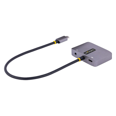 Видео адаптер StarTech USB-C во HDMI VGA, 4K 60Hz, сив