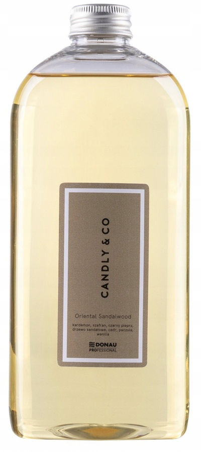 Rimbushës difuzori elektrik Candly & Co Donau Professional, Oriental Sandalwood, 500ml, transparent