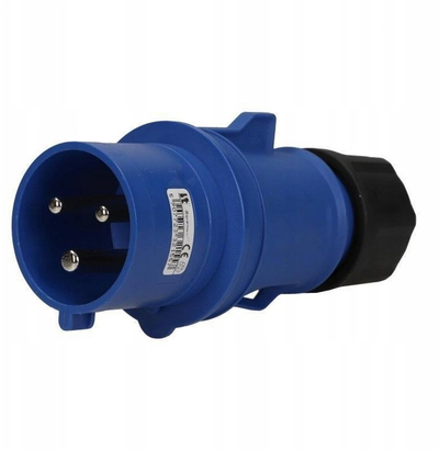 Prizë portative industriale 32A 3P, 230V, IP44, e kuqe