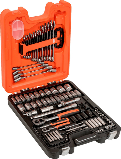 Set veglash Bahco S106, 106 pjesë, kuti plastike, portokalli