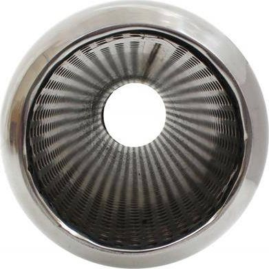 Sustë qendrore TurboWrks Middle Muffler, 3", çelik inox, argjendtë