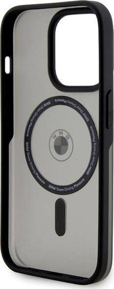 Këllëf telefoni BMW BMHMP14XDSLK për iPhone 14 Pro Max, hardcase MagSafe, i zi