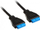Kabllo Streacom USB 19 pin - USB 19 pin (STSC30), 0.4m, e zezë