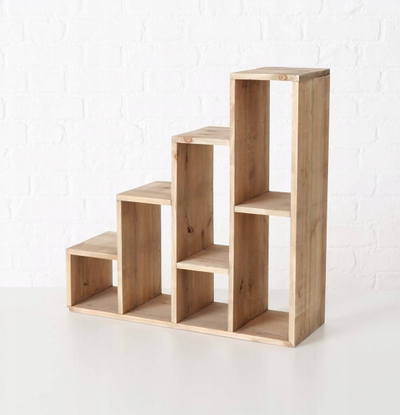 Raft druri Boltze “Standing Wooden Shelf”, 55x55 cm, dru bredhi, ngjyrë natyrale