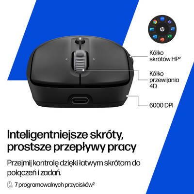 Maus wireless HP 700, optik, USB, i zi