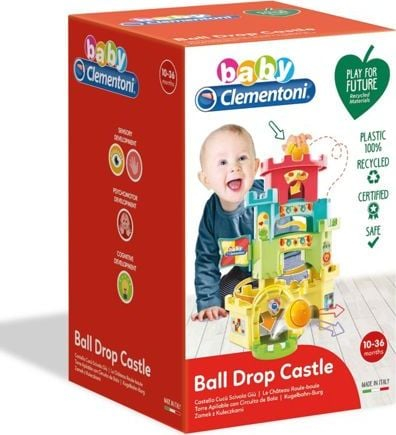 Играчка кула со топчиња Clementoni Tower 17226, едукативна, повеќебојна