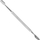 Shkop manikyr pedikyr Snippex Hoof Stick, 12 cm, çelik inox, argjendtë