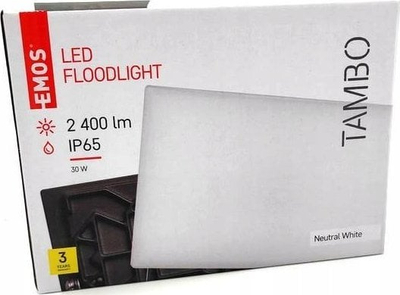 Reflektor LED Emos FLOODLIGHT TAMBO, 30W, IP65, i zi