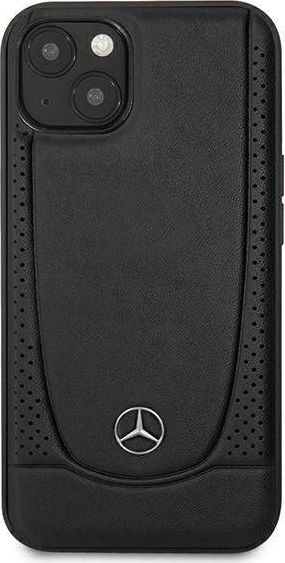 Mbështjellës Mercedes MEHCP13SARMBK për iPhone 13 mini, lëkurë, i zi