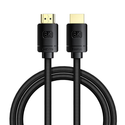 Kabllo HDMI Baseus 2.1, 8K, 1m, e zezë