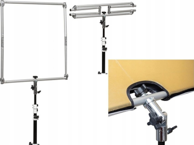 Reflektor fotografik GlareOne Frame Reflector, 110 x 110cm, set 5 në 1, shumëngjyrësh
