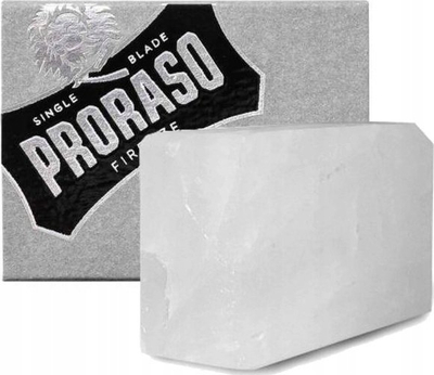 Камен по бричење Proraso Alum Block, камен по бричење, проѕирен