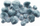 Pomponë zbukurues Brewis Fluffy, set me 24 copë, diametër 2.5–4 cm, gri