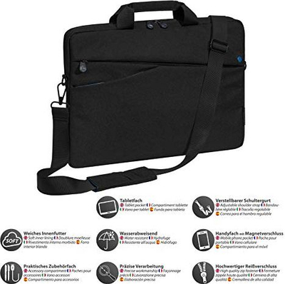 Çantë laptopi PEDEA 66063045, 15.6", me rrip supi, e zezë
