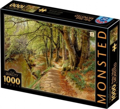 Puzzle DToys Peder Mørk Mønsted, 1000 copa, peizazh pranveror, shumëngjyrësh