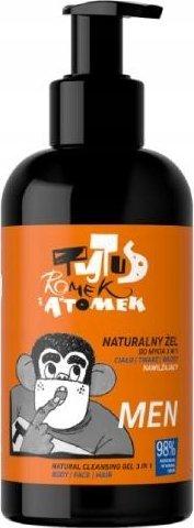 Xhel 3n1 për trup, fytyrë edhe flokë 4organic Men Tytus Romek and A'Tomek, që lag lëkurën, 200ml