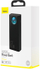 Powerbank me ekran dixhital Baseus Ambilight Overseas Edi QC, 30000mAh, 100W, i zi + kabllo USB-C/USB-C 1m, e zezë
