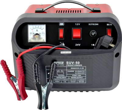 Karikues baterie SUV, SUV-50, Jump Start 12V 24V, i kuq