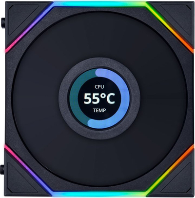 Ventilator kase PC Lian Li UNI FAN TL LCD 120mm Reverse Triple Pack, RGB, i zi