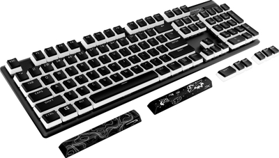 Kapakë tastiere HyperX Black Pudding, set PBT, për tastiera mekanike, ngjyrë e zezë