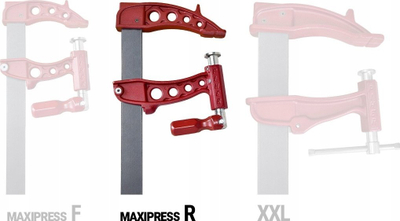 Pincë presioni Piher Maxipress R, hapje 20", forcë 10000N, e kuqe