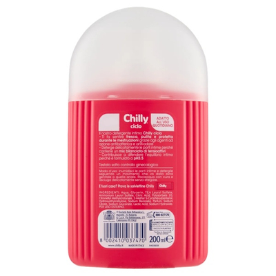 Xhel intim Chilly Ciclo, 200ml, pH 3.5, për ditët e menstruacioneve