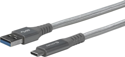 Kabllo eSTUFF USB A në USB C, 1 m, gri