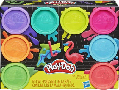 Set me plastelina Play-Doh 8 ngjyra Neon (E5044/E5063)