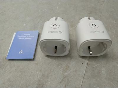 Prizë e zgjuar Meross Smart Wi-Fi Plug Matter, matës energjie, set me 2 copë, e bardhë