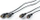 Kabllo zgjatëse audio VALUE Cinch Duplex, 10m, RCA mashkull–femër, e zezë