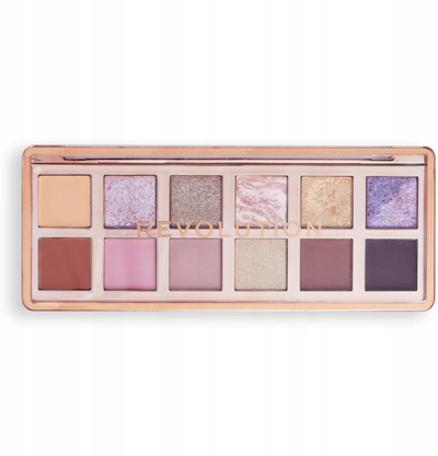 Paletë hijesh për sy Makeup Revolution The Enchanted Icon, 12 nuanca, nude dhe metalike