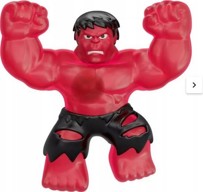 Figurë lodër Moose Toys Heroes of Goo Jit Zu Marvel Red Smash Hulk, 4.2", super elastike, e kuqe