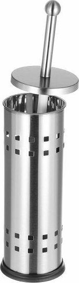 Furçë tualeti Feniks E06, çelik inox, për mbajtje në dysheme, inox satin