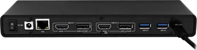 Dok V7 Universal USB C DisplayLink, dy ekrane 4K HDMI DP, 65W, i zi