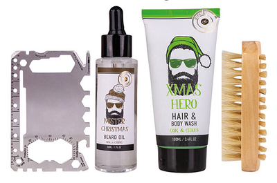 Set dushi Accentra Hipster Style Tool Box - Xhel dushi Hipster Style 100 ml + Vaj i mjekrrës Hipster Style 50 ml + Furçë e thonjëve + Kartë multifunksionale