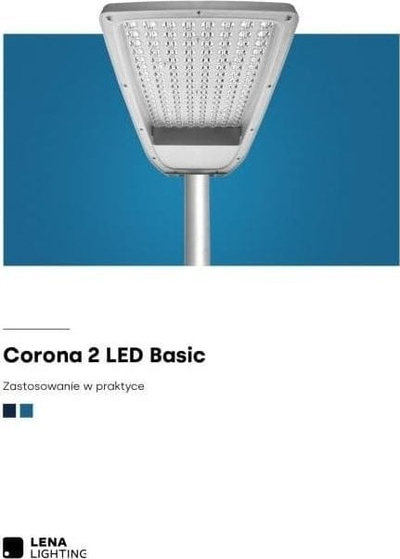 Ndriçues rruge Lena Lighting CORONA2 LED Basic, 66W, 8400lm, dritë e bardhë e ftohtë