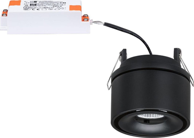 Llambë tavani Paulmann Recessed LED Spircle, 8W, e zezë
