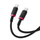 Kabllo USB C Baseus Dura, Type C në Type C, 100W, 1m, e zezë me të kuqe
