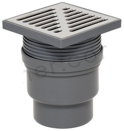 Grilë kullimi inox e rregullueshme, dalje 110 mm, kapak 150x150 mm, ngjyrë argjendtë