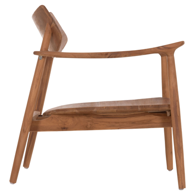 Fotelë lounge Ranger HM18255.01, dru teak, 70x73x73 cm, ngjyrë natyrale